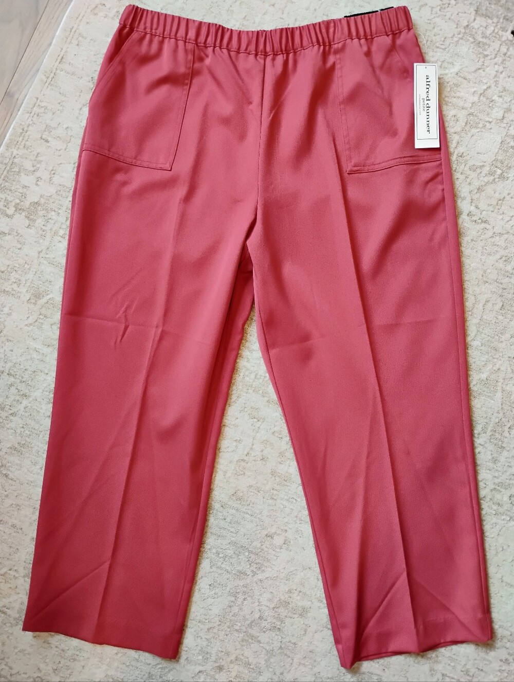 NWT 18P Alfred Dunner Petites Sedona Sky Classic Fit Pants Terracotta NEW